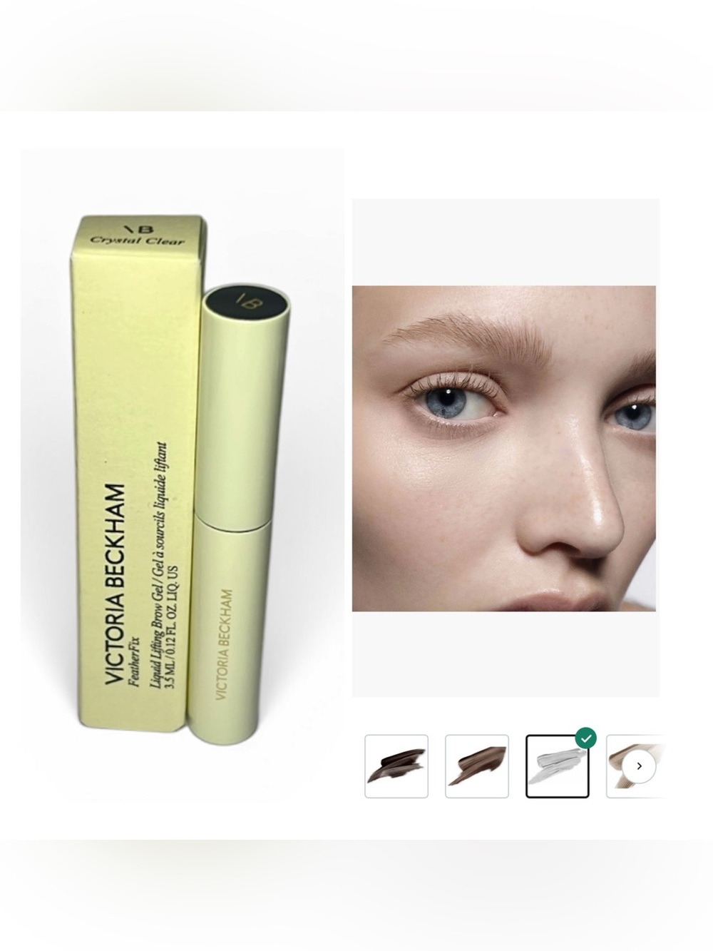 Victoria Beckham Beauty FeatherFix Liquid Lifting Brow Gel in Crystal Clear